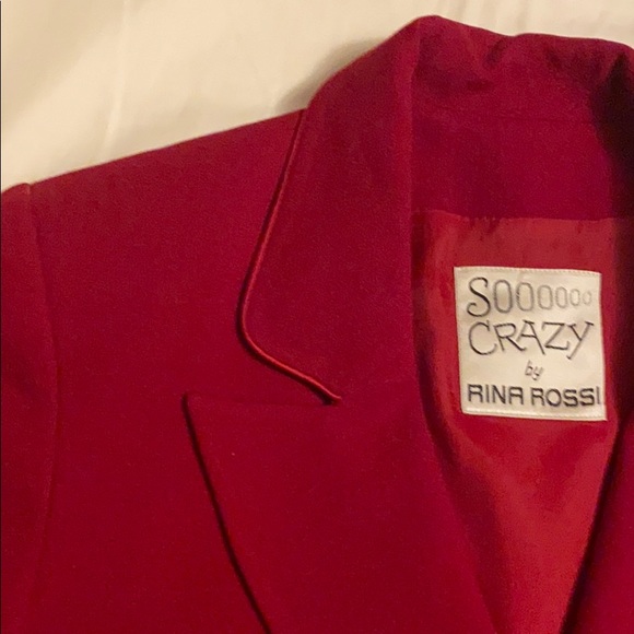 Retro/Vintage Red Blazer - Picture 3 of 5